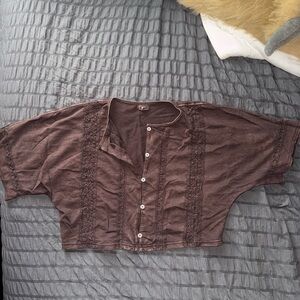 Aerie Button Short Sleeve